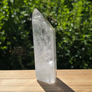 Bergkristall, Quarz, Obelisk geschliffen - 14x5x4 cm - Nr 358
