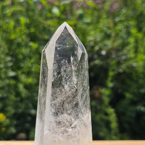 Bergkristall, Quarz, Obelisk geschliffen - 14x5x3 cm - Nr 362