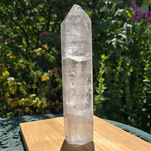 Bergkristall, kvarts, slipad obelisk UNIKAT Nr 36