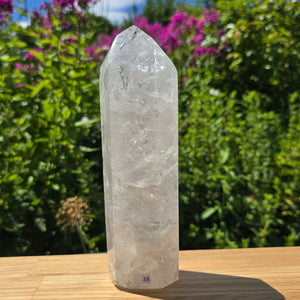 Quartzo Cristal de Rocha, Obelisco lapidado UNIKAT Nº 38