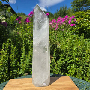 Bergkristall, Quarz, Obelisk geschliffen - 40x10x7 cm - Nr 39