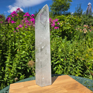 Bergkristall, Quarz, Obelisk geschliffen - 40x10x7 cm - Nr 39