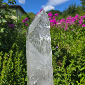 Bergkristall, Quarz, Obelisk geschliffen - 40x10x7 cm - Nr 39
