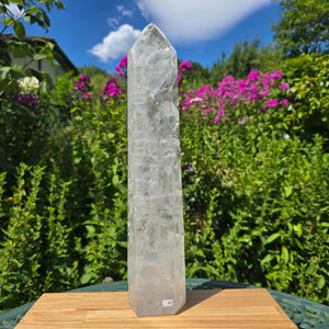 Bergkristall, Quarz, Obelisk geschliffen - 39x8x5 cm - Nr 41
