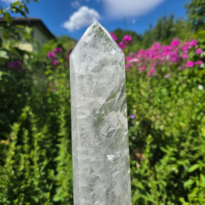 Bergkristall, Quarz, Obelisk geschliffen - 39x8x5 cm - Nr 41