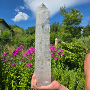 Bergkristall, Quarz, Obelisk geschliffen - 39x8x5 cm - Nr 41