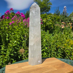Bergkristall, Quarz, Obelisk geschliffen - 37x9x6 cm - Nr 43