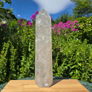 Bergkristall, Quarz, Obelisk geschliffen - 35x9x7 cm - Nr 44