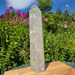Bergkristall, Quarz, Obelisk geschliffen - 35x9x7 cm - Nr 44
