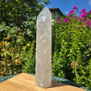Bergkristall, Quarz, Obelisk geschliffen - 35x9x7 cm - Nr 44