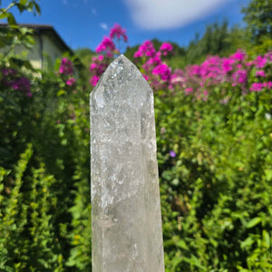 Bergkristall, Quarz, Obelisk geschliffen - 36x8x6 cm - Nr 45