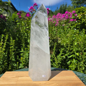 Bergkristall, Quarz, Obelisk geschliffen - 32x10x8 cm - Nr 46