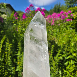 Bergkristall, Quarz, Obelisk geschliffen - 32x10x8 cm - Nr 46