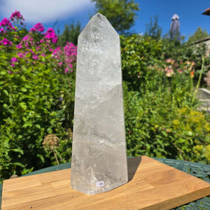 Bergkristall, Quarz, Obelisk geschliffen - 32x12x7 cm - Nr 49
