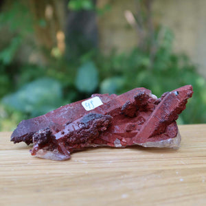 Seltene Hämatit Quarz Bergkristall Stufe (Eisenquarz) 11x7x5cm Marokko Nr. 49