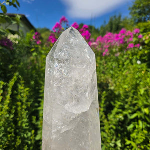 Bergkristall, Quarz, Obelisk geschliffen - 32x12x7 cm - Nr 49