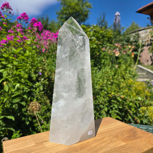 Bergkristall, Quarz, Obelisk geschliffen - 31x12x6 cm - Nr 50