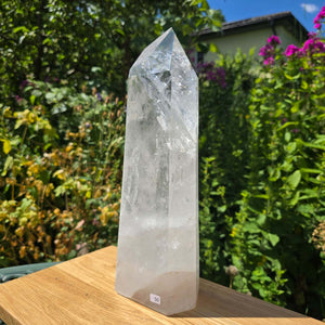 Bergkristall, Quarz, Obelisk geschliffen - 31x12x6 cm - Nr 50