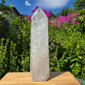 Bergkristall, Quarz, Obelisk geschliffen - 33x9x6 cm - Nr 51