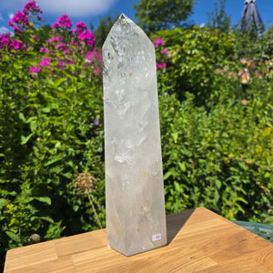 Bergkristall, Quarz, Obelisk geschliffen - 33x9x6 cm - Nr 51