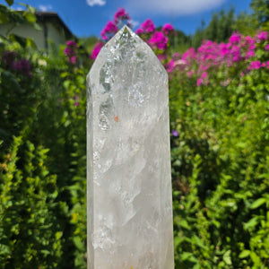 Bergkristall, Quarz, Obelisk geschliffen - 33x9x6 cm - Nr 51