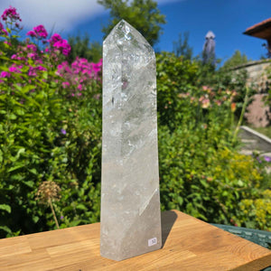 Bergkristall, Quarz, Obelisk geschliffen - 30x9x5 cm - Nr 52