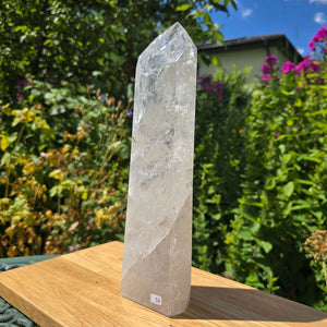 Bergkristall, Quarz, Obelisk geschliffen - 30x9x5 cm - Nr 52