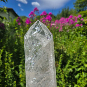 Bergkristall, Quarz, Obelisk geschliffen - 30x9x5 cm - Nr 52