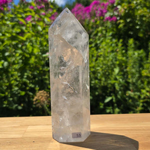 Bergkristall,  Quarz, Obelisk geschliffen UNIKAT Nr 53