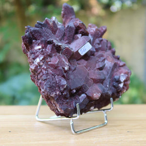 Seltene Hämatit Quarz Bergkristall Stufe (Eisenquarz) 14x12x6cm Marokko Nr. 56