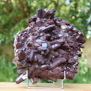 Seltene Hämatit Quarz Bergkristall Stufe (Eisenquarz) 22x18x13cm Marokko Nr. 60
