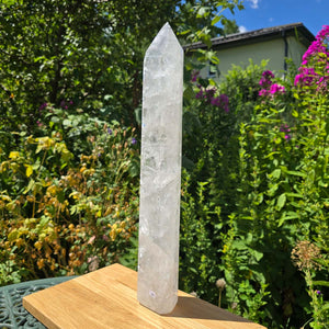 Bergkristall, Quarz, Obelisk geschliffen - 45x7x5 cm - Nr 66