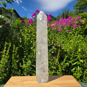 Bergkristall, Quarz, Obelisk geschliffen - 35x6x5 cm - Nr 67