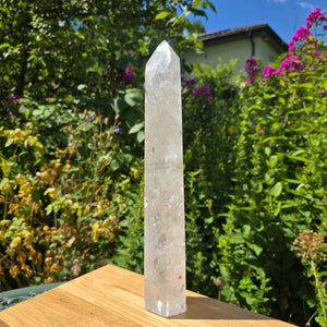 Bergkristall, Quarz, Obelisk geschliffen - 35x6x5 cm - Nr 67