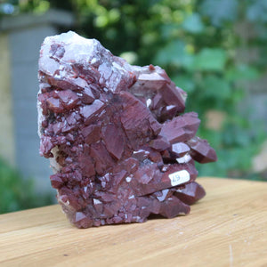 Seltene Hämatit Quarz Bergkristall Stufe (Eisenquarz) 18x12x8cm Marokko Nr. 67