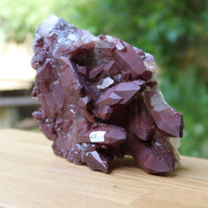 Seltene Hämatit Quarz Bergkristall Stufe (Eisenquarz) 18x12x8cm Marokko Nr. 67