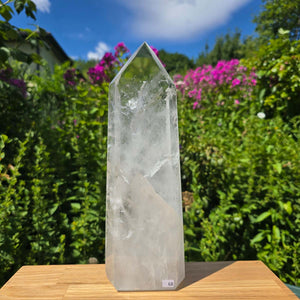 Bergkristall, Quarz, Obelisk geschliffen - 29x10x5 cm - Nr 68