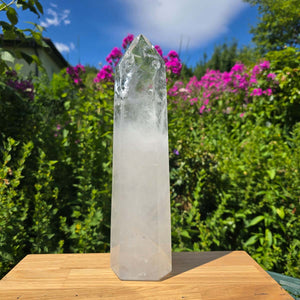 Bergkristall, Quarz, Obelisk geschliffen - 32x8x5 cm - Nr 70