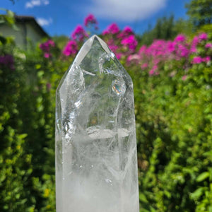 Bergkristall, Quarz, Obelisk geschliffen - 32x8x5 cm - Nr 70