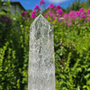 Bergkristall, Quarz, Obelisk geschliffen - 30x7x6 cm - Nr 75