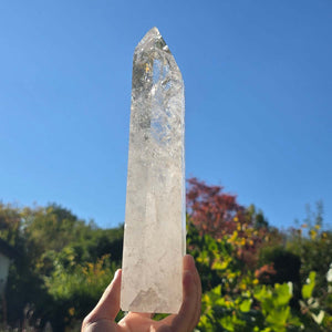 Bergkristall, Quarz, Obelisk geschliffen - 27x7x5 cm - Nr 76