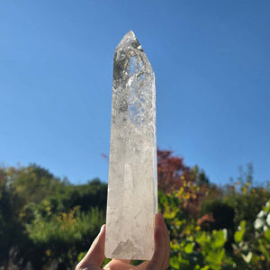 Bergkristall, Quarz, Obelisk geschliffen - 27x7x5 cm - Nr 76