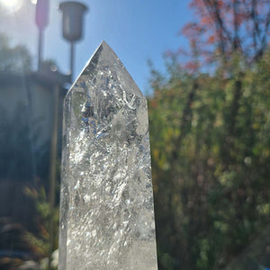 Bergkristall, Quarz, Obelisk geschliffen - 27x7x5 cm - Nr 76