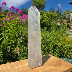 Bergkristall, Quarz, Obelisk geschliffen - 30x7x4 cm - Nr 78