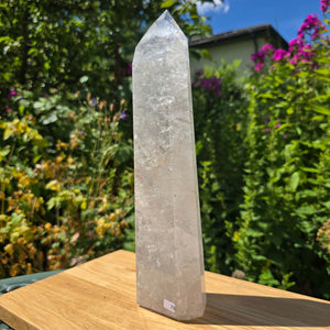 Bergkristall, Quarz, Obelisk geschliffen - 30x7x4 cm - Nr 78