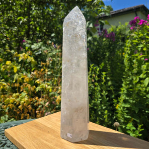 Bergkristall, Quarz, Obelisk geschliffen - 32x7x7 cm - Nr 79