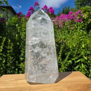 Bergkristall, Quarz, Obelisk geschliffen - 27x11x8 cm - Nr 80