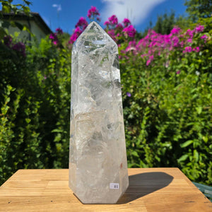 Bergkristall, Quarz, Obelisk geschliffen - 28x9x6 cm - Nr 81