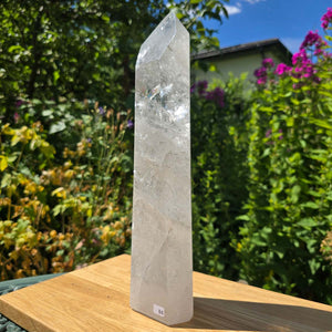 Bergkristall, Quarz, Obelisk geschliffen - 31x7x5 cm - Nr 84