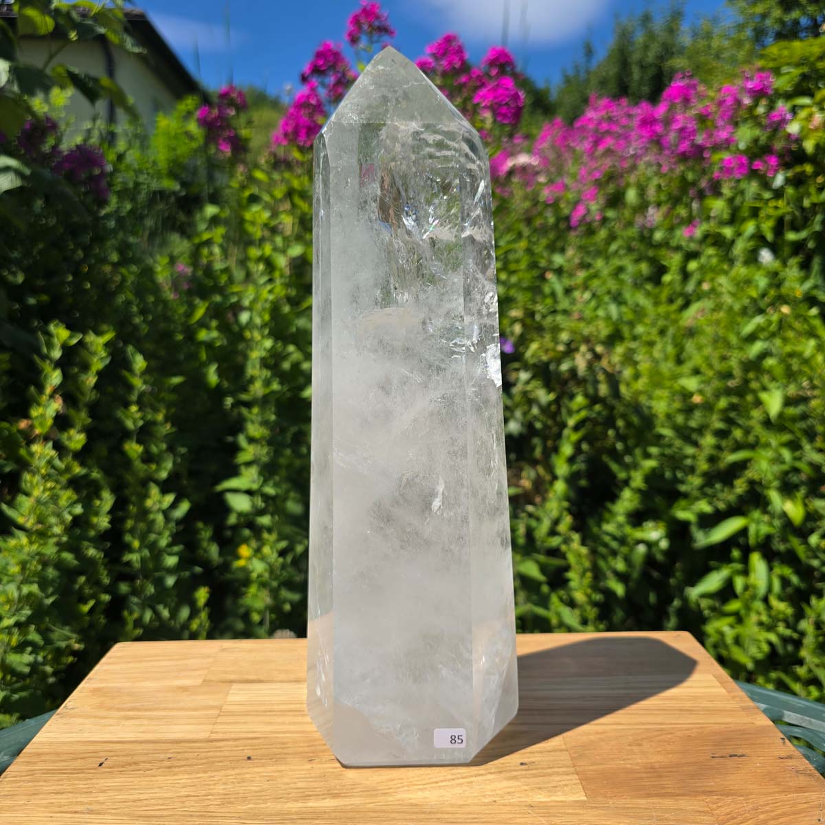 Bergkristall, Quarz, Obelisk geschliffen - 30x9x6 cm - Nr 85